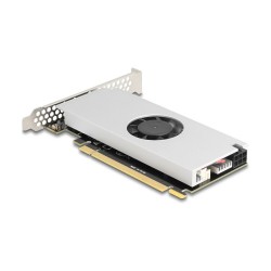 PCI Express x16 Karte zu 2 x USB 20 Gbps USB Type-CTM Dual Channel mit Lüfter und Kühlkörper im Low Profile Formfaktor