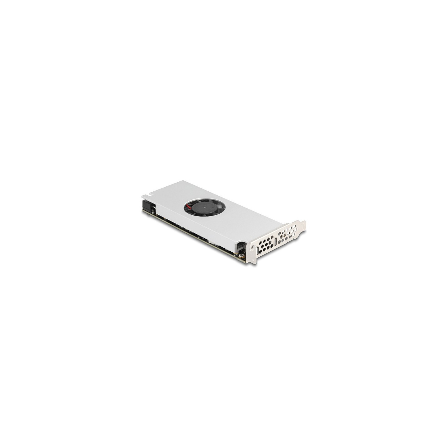 PCI Express x16 Karte zu 2 x USB 20 Gbps USB Type-CTM Dual Channel mit Lüfter und Kühlkörper im Low Profile Formfaktor