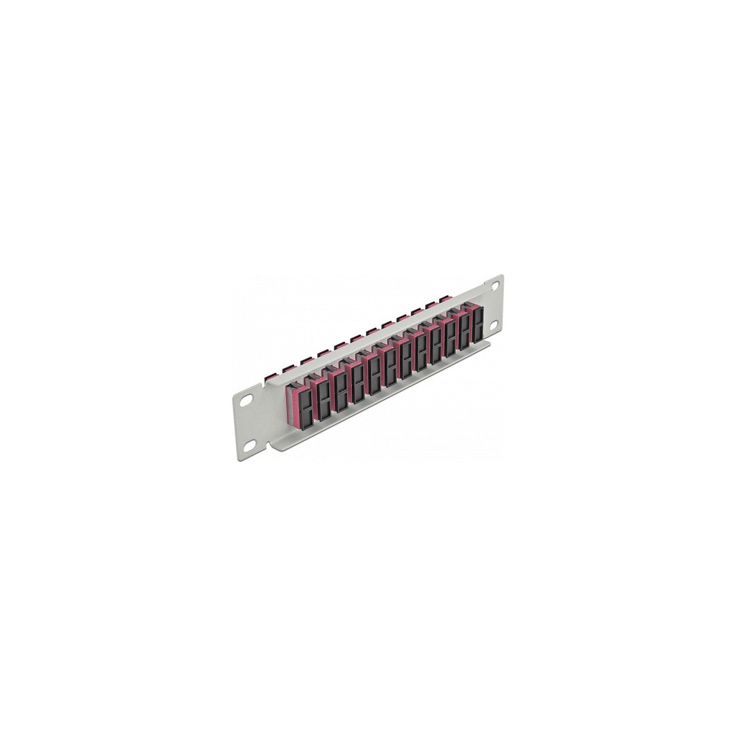 Delock 10? LWL Patchpanel 12 Port SC Duplex violett 1 HE grau — Buy in Cyprus with Fast Delivery