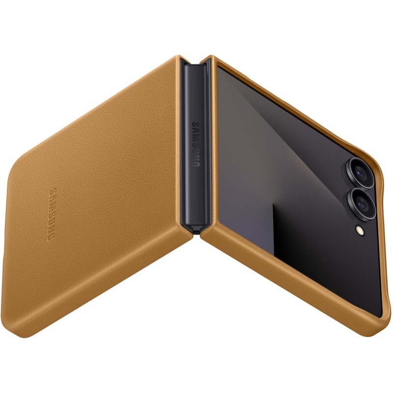 Buy Samsung Kindsuit Case - Galaxy Flip7 - Camel Brown Protective Cover in Cyprus, Nicosia, Limassol, Larnaka, Pafos