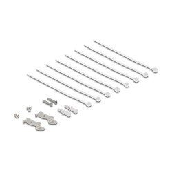 Delock Mini Desktop Patchpanel RJ45 Buchse 8 Port Cat.6A geschirmt schwarz - zur Montage an Tisch. Wand oder Hutschiene