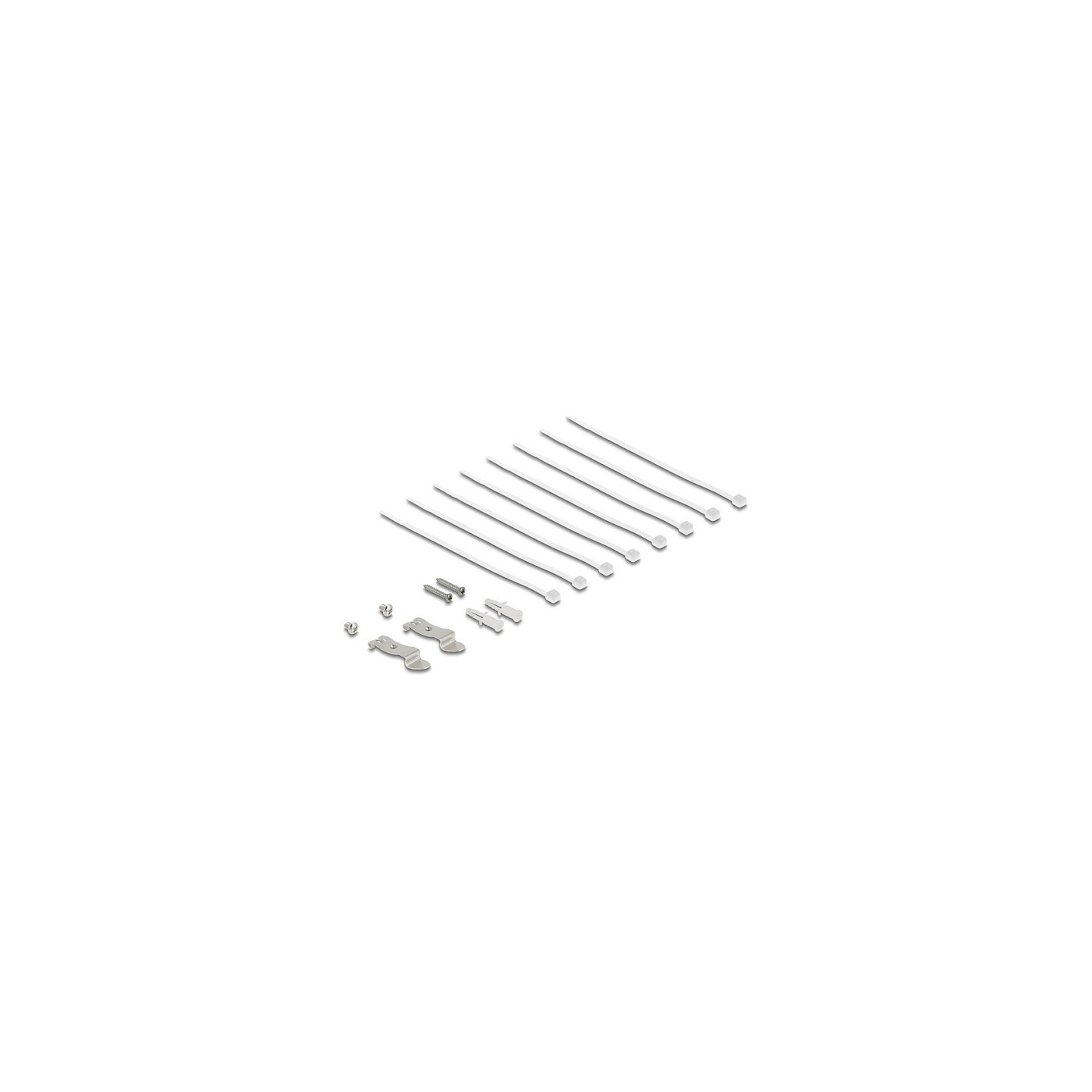 Delock Mini Desktop Patchpanel RJ45 Buchse 8 Port Cat.6A geschirmt schwarz - zur Montage an Tisch. Wand oder Hutschiene