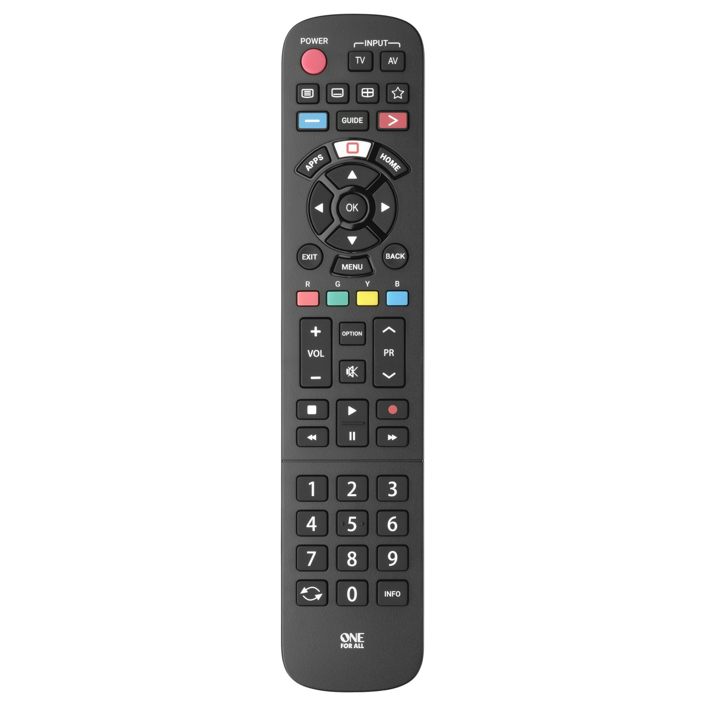 One for all Panasonic TV-Ersatzfernbedienung (schwarz) — Buy in Cyprus with Fast Delivery