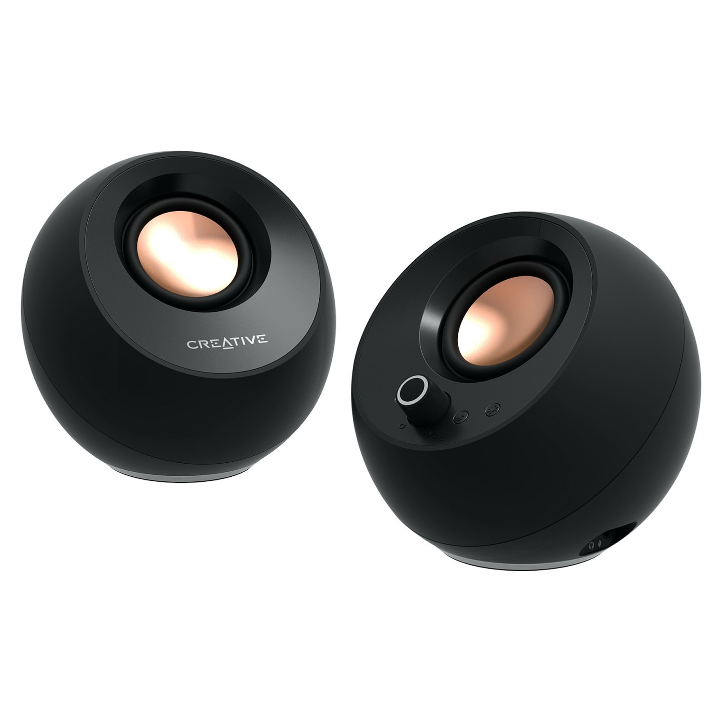Creative Labs Pebble Pro (schwarz. Klinke. USB-A C. Bluetooth. Digitalverstrker. RGB-Beleuchtung)