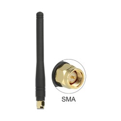 Delock ISM 433 MHz Antenne SMA 2.5 dBi omnidirektional flexibel schwarz — Buy in Cyprus with Fast Delivery
