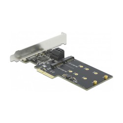 3 Port SATA und 2 Slot M.2 Key B PCI Express x4 Karte - Low Profile Formfaktor — Buy in Cyprus with Fast Delivery