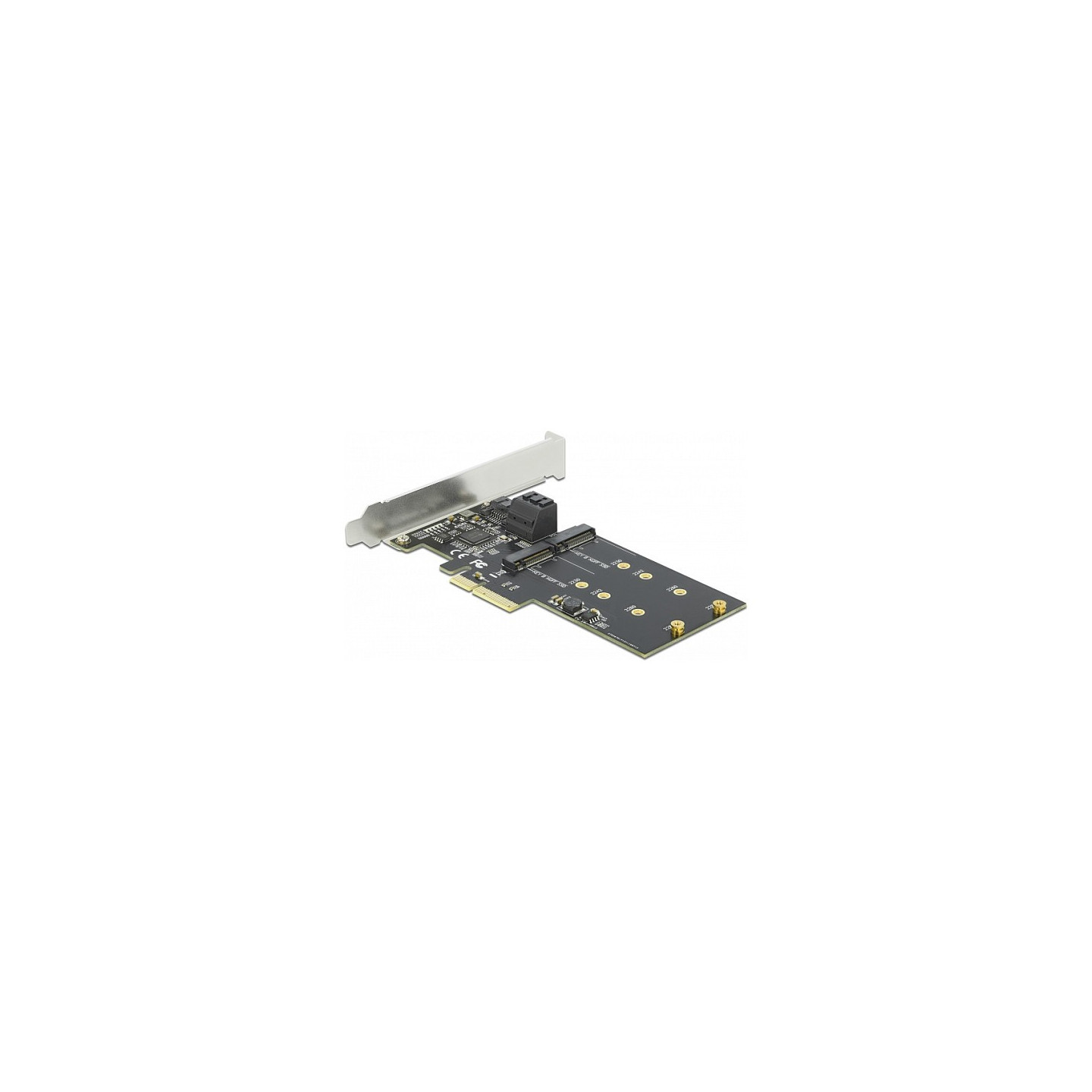 3 Port SATA und 2 Slot M.2 Key B PCI Express x4 Karte - Low Profile Formfaktor — Buy in Cyprus with Fast Delivery