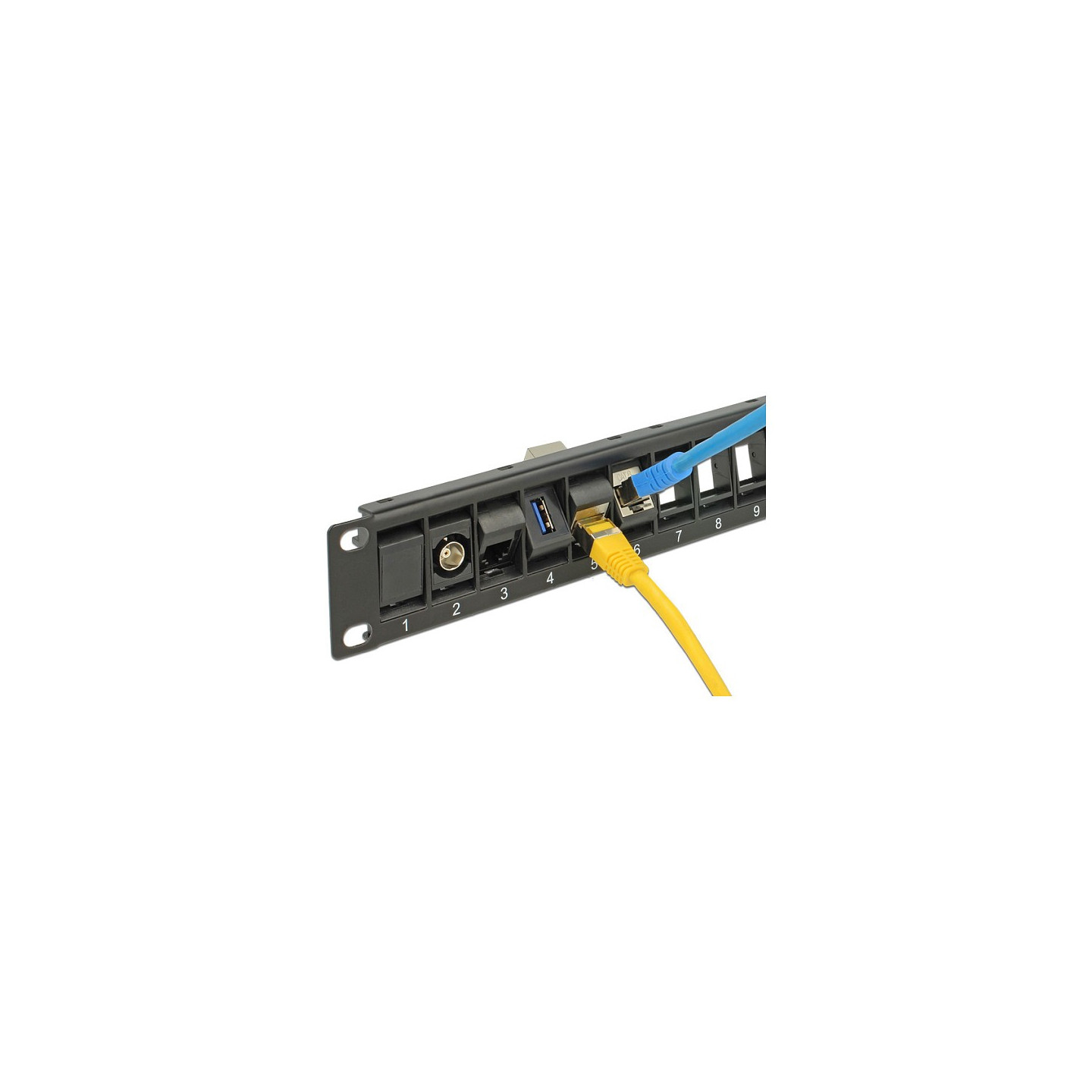 Delock 19? Keystone Patchpanel 24 Port drehbar schwarz — Buy in Cyprus with Fast Delivery