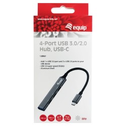 Equip USB-Hub 4-Port 3.0 C- to 1x3.0 3x2.0 5Gbps o.Netzteil gr — Buy in Cyprus with Fast Delivery