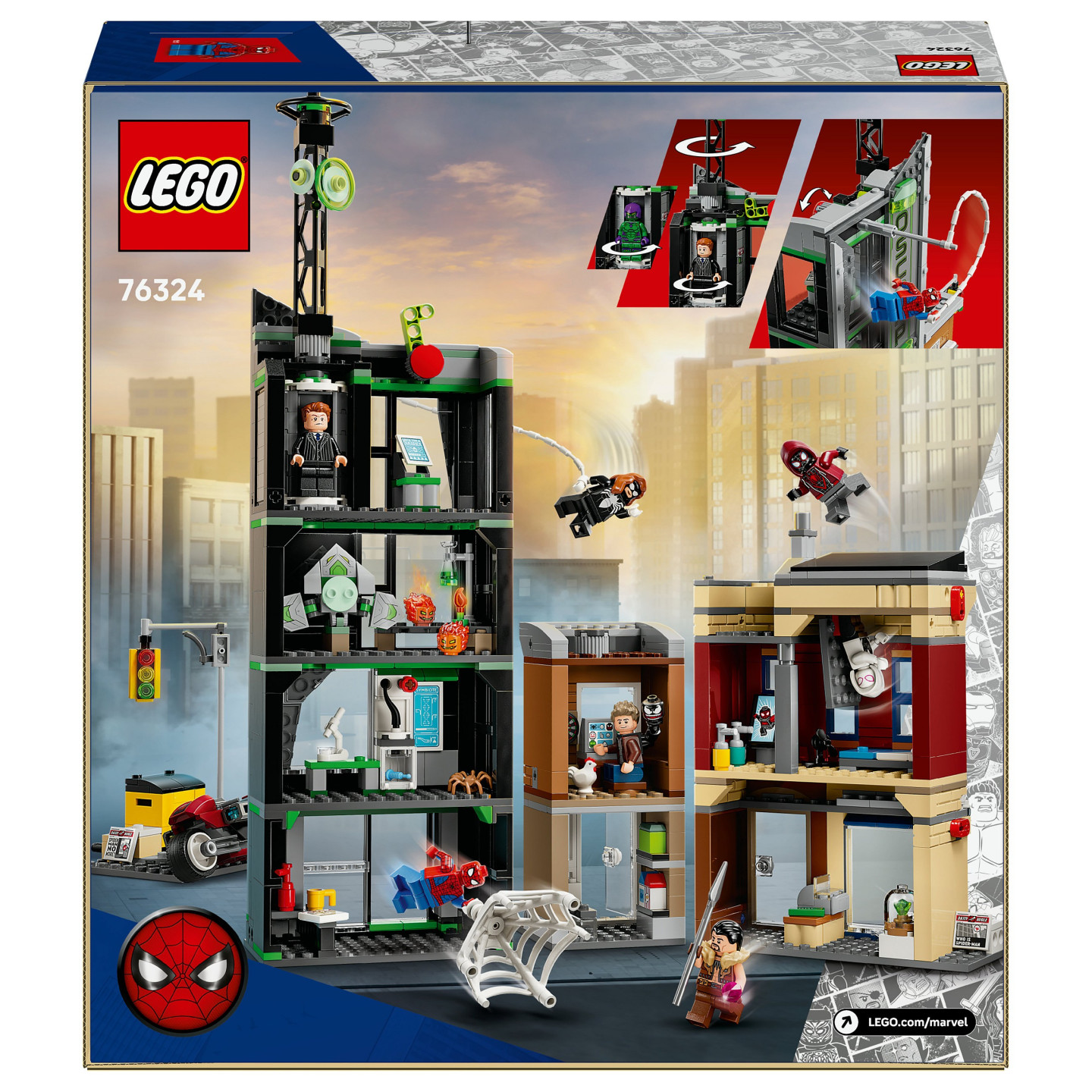 LEGO 76324 Marvel Super Heroes Spider-Man vs. Oscorp — Buy in Cyprus with Fast Delivery