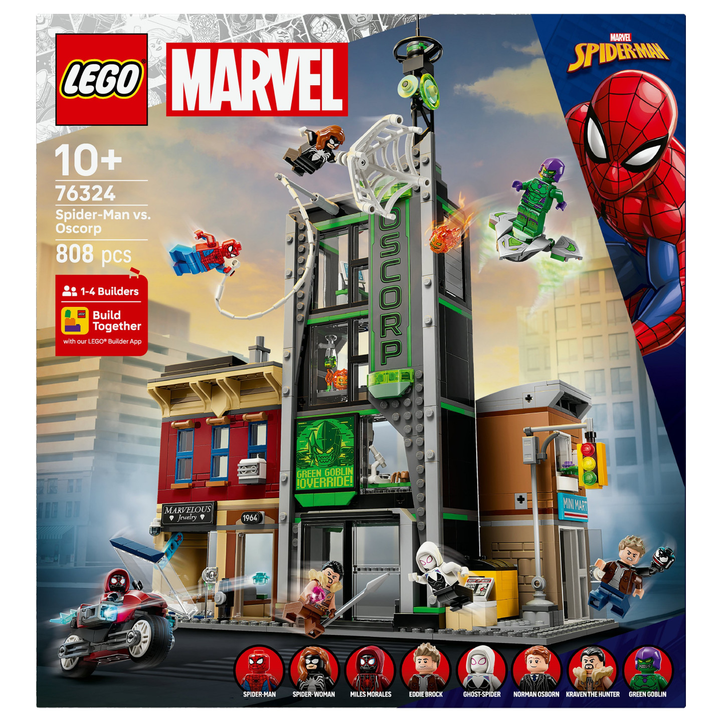 LEGO 76324 Marvel Super Heroes Spider-Man vs. Oscorp — Buy in Cyprus with Fast Delivery