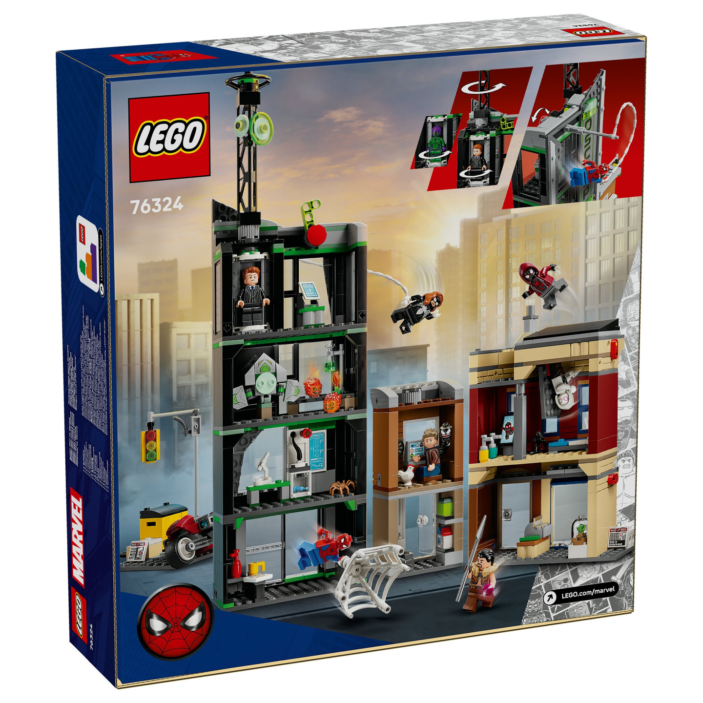 LEGO 76324 Marvel Super Heroes Spider-Man vs. Oscorp — Buy in Cyprus with Fast Delivery