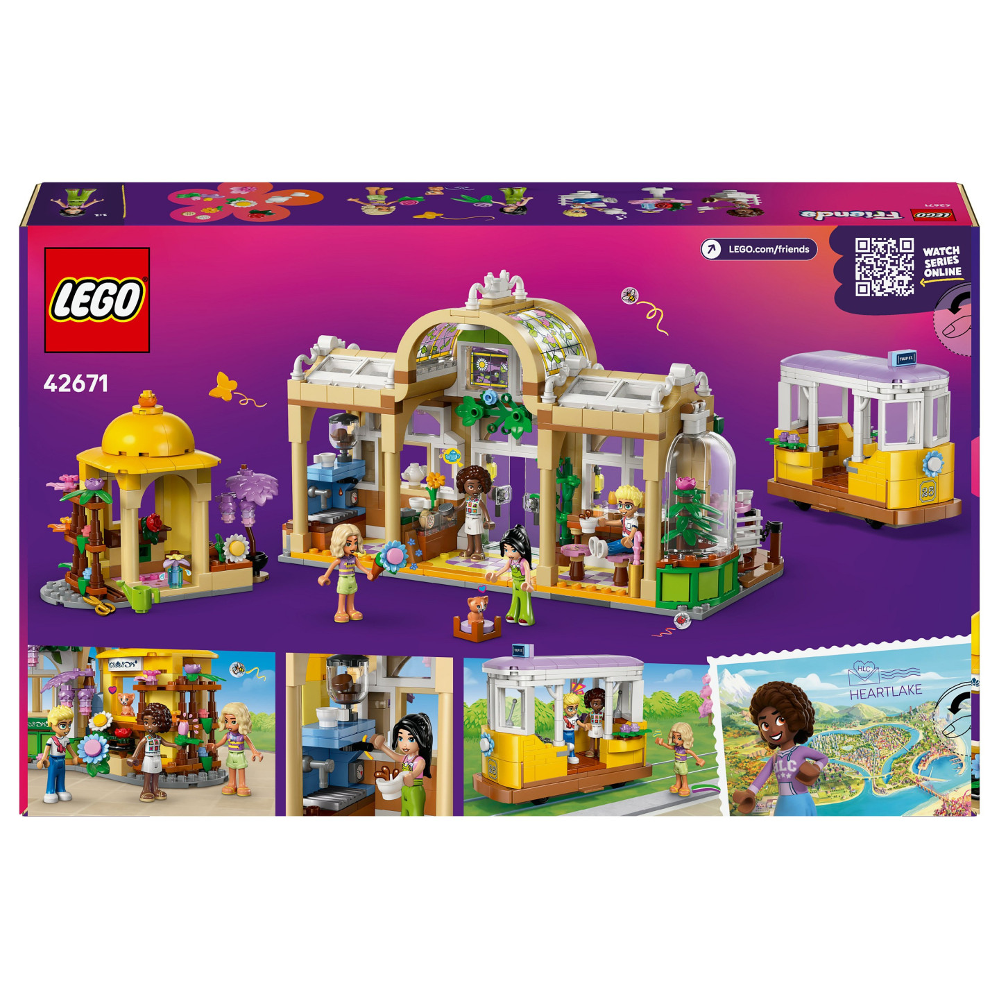 LEGO 42671 Friends Pflanzencaf und Blumenkiosk — Buy in Cyprus with Fast Delivery