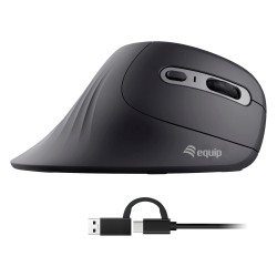 Equip Ergonomische Maus USB-A -C Stker 1.80m Rechts schwarz — Buy in Cyprus with Fast Delivery