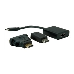VALUE Display Adapter USB Typ C - VGA + HDMI + DVI — Buy in Cyprus with Fast Delivery