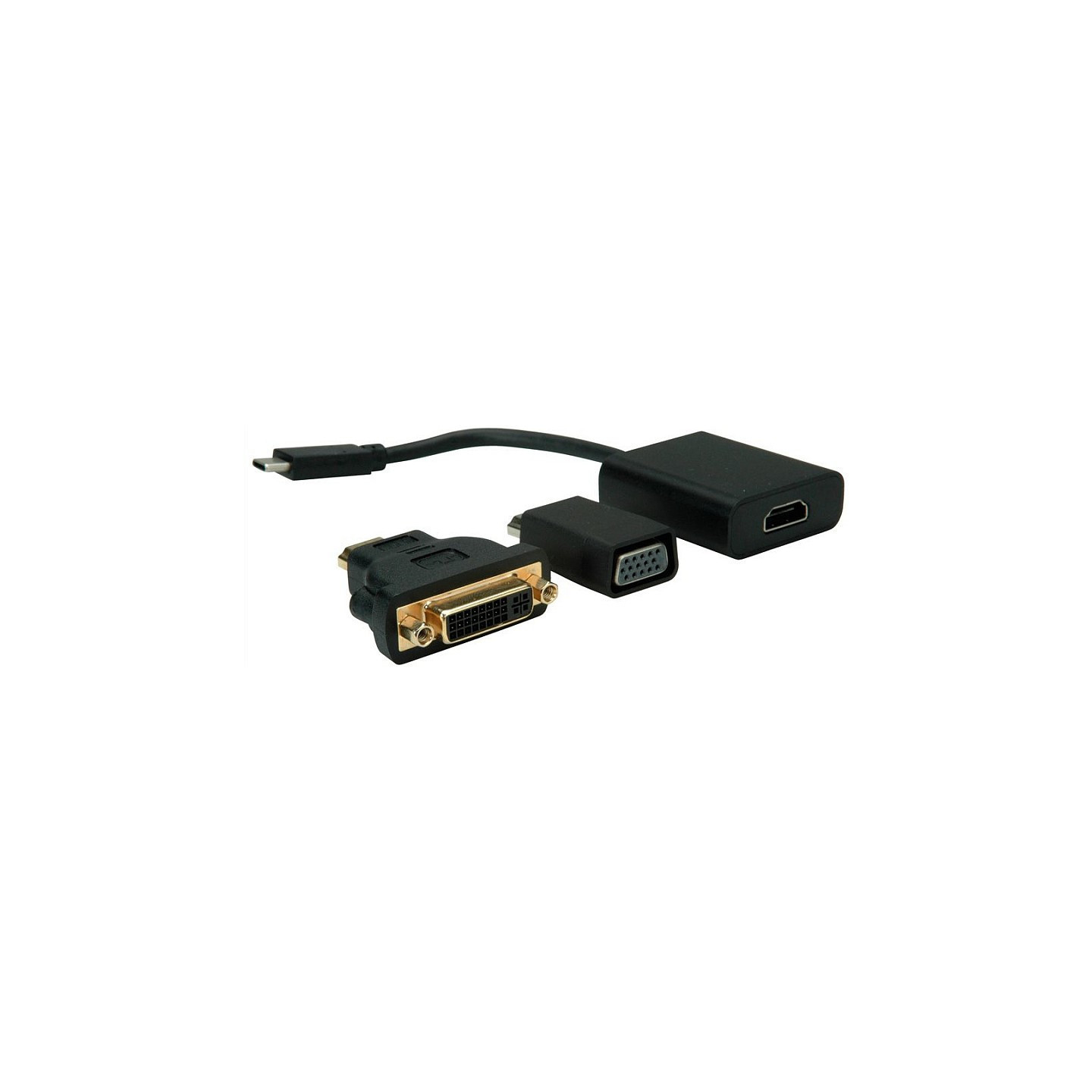 VALUE Display Adapter USB Typ C - VGA + HDMI + DVI — Buy in Cyprus with Fast Delivery