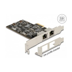 DeLock 2-Port RJ45 2.5 Gigabit LAN i225 2x PCI Express-Karte — Buy in Cyprus with Fast Delivery