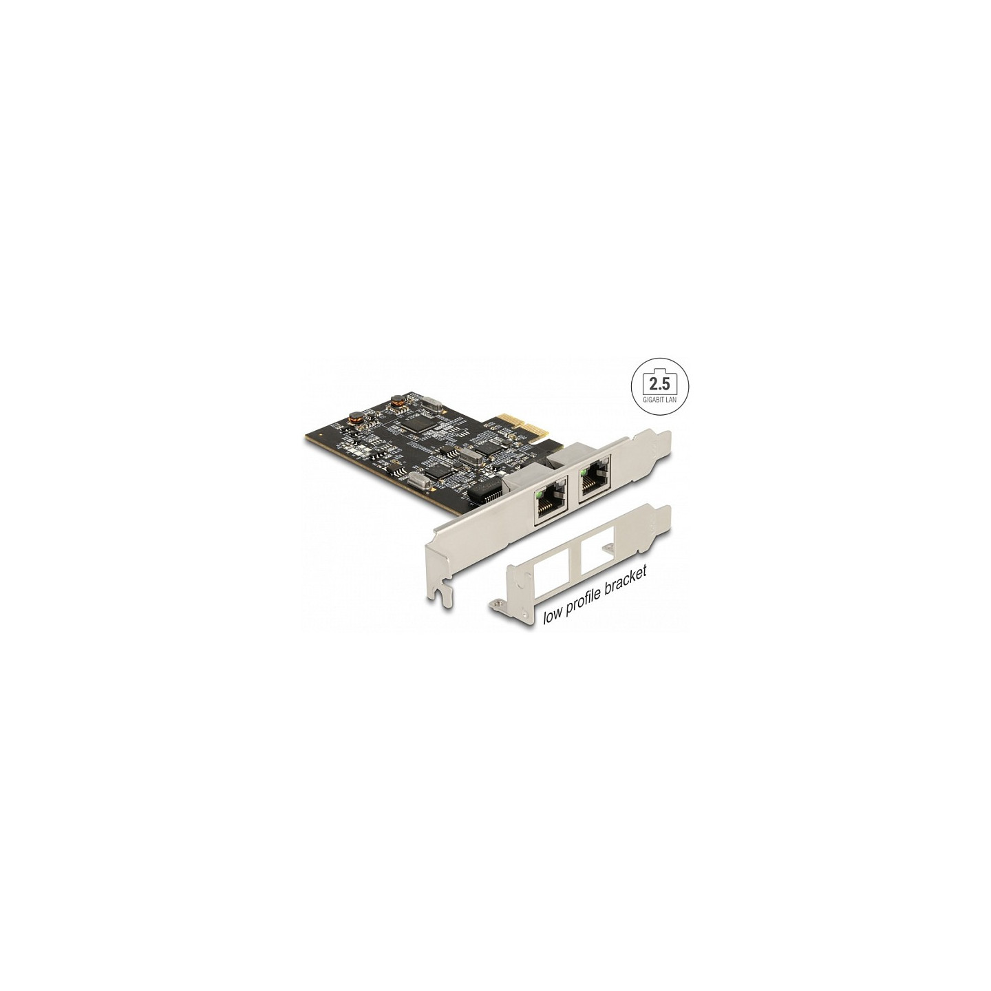 DeLock 2-Port RJ45 2.5 Gigabit LAN i225 2x PCI Express-Karte — Buy in Cyprus with Fast Delivery