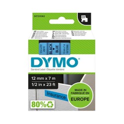 Dymo LabelWriter - D1 Etiketten Selbstklebend - 12 mm x 7 m - Schwarz auf Blau - (S0720560) — Buy in Cyprus with Fast Delivery