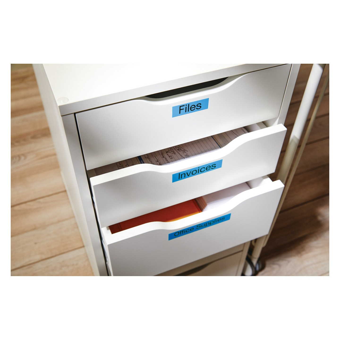 Dymo LabelWriter - D1 Etiketten Selbstklebend - 12 mm x 7 m - Schwarz auf Blau - (S0720560) — Buy in Cyprus with Fast Delivery