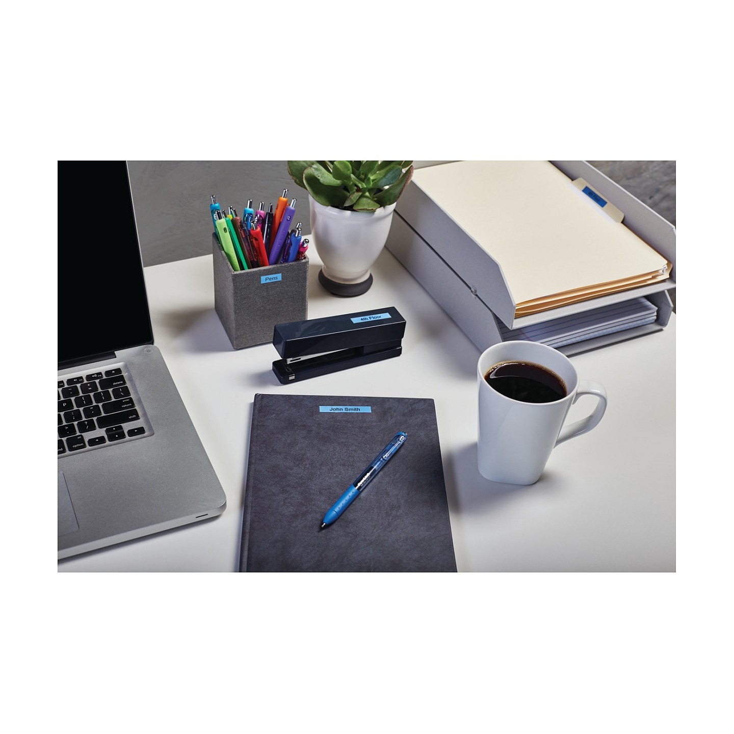 Dymo LabelWriter - D1 Etiketten Selbstklebend - 12 mm x 7 m - Schwarz auf Blau - (S0720560) — Buy in Cyprus with Fast Delivery