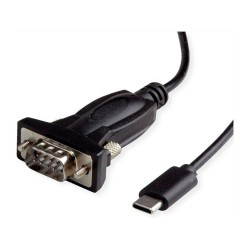 VALUE USB - Seriell Konverter-Kabel Typ C - RS232 schwarz 1.8m — Buy in Cyprus with Fast Delivery