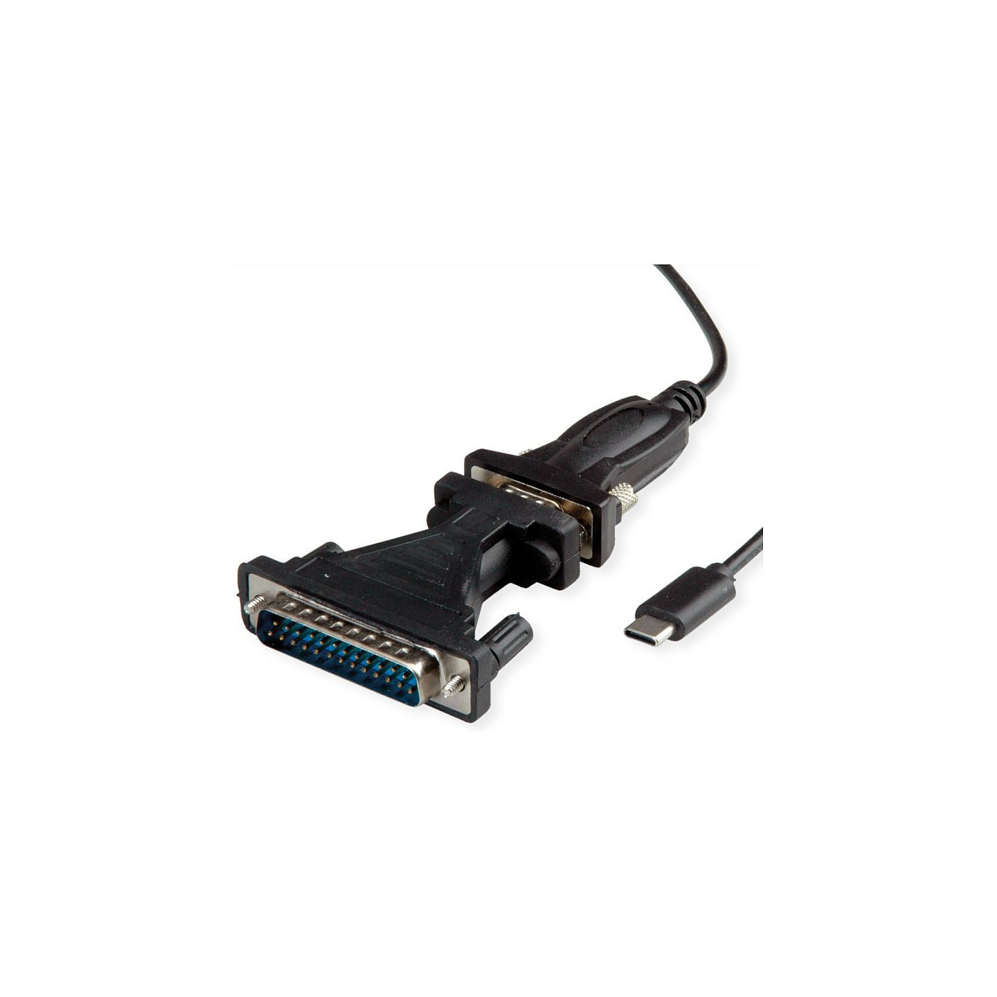 VALUE USB - Seriell Konverter-Kabel Typ C - RS232 schwarz 1.8m — Buy in Cyprus with Fast Delivery