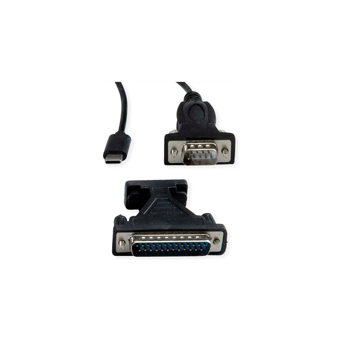 VALUE USB - Seriell Konverter-Kabel Typ C - RS232 schwarz 1.8m — Buy in Cyprus with Fast Delivery