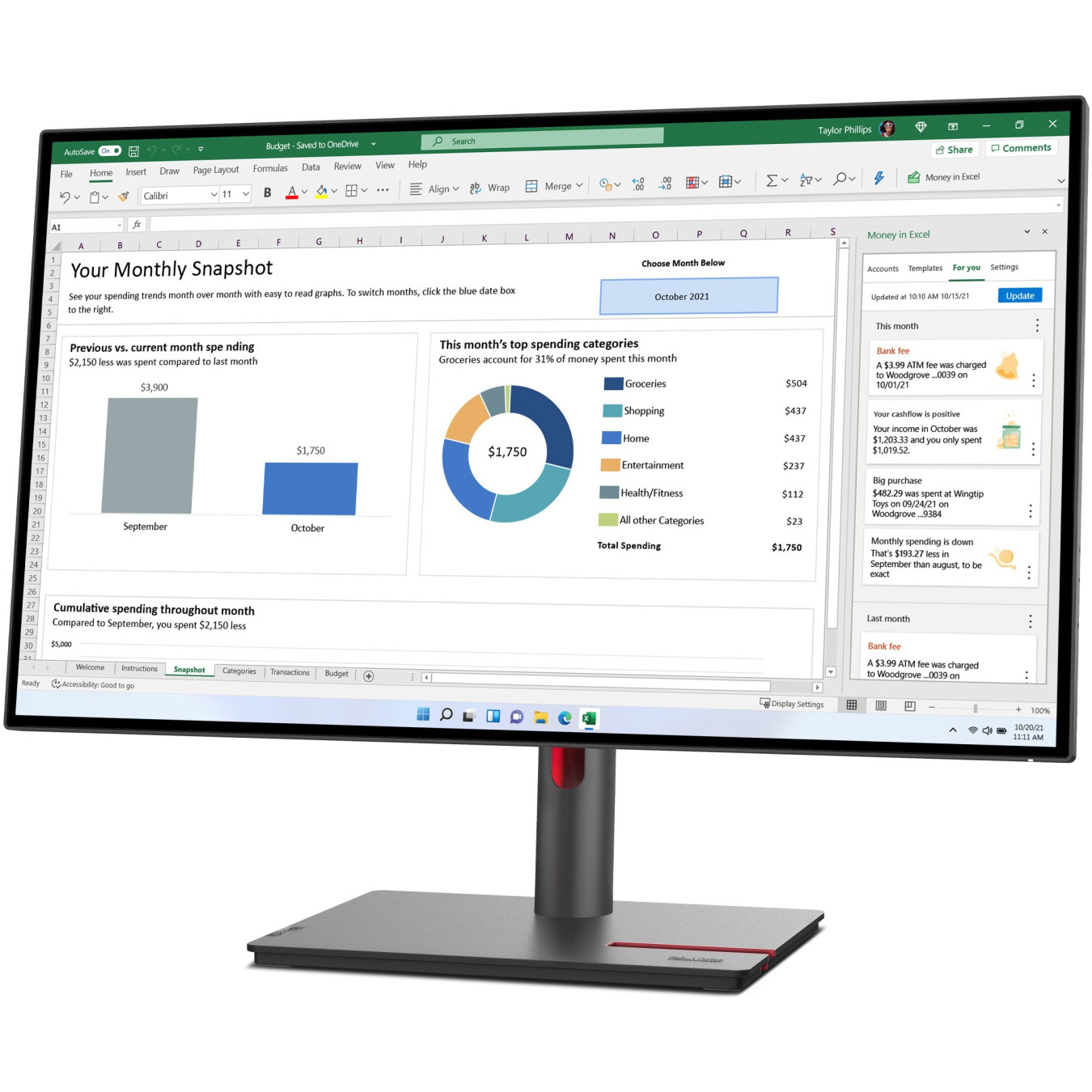 Lenovo ThinkVision P27h-30 – 27" QHD IPS Monitor | Armenius Store