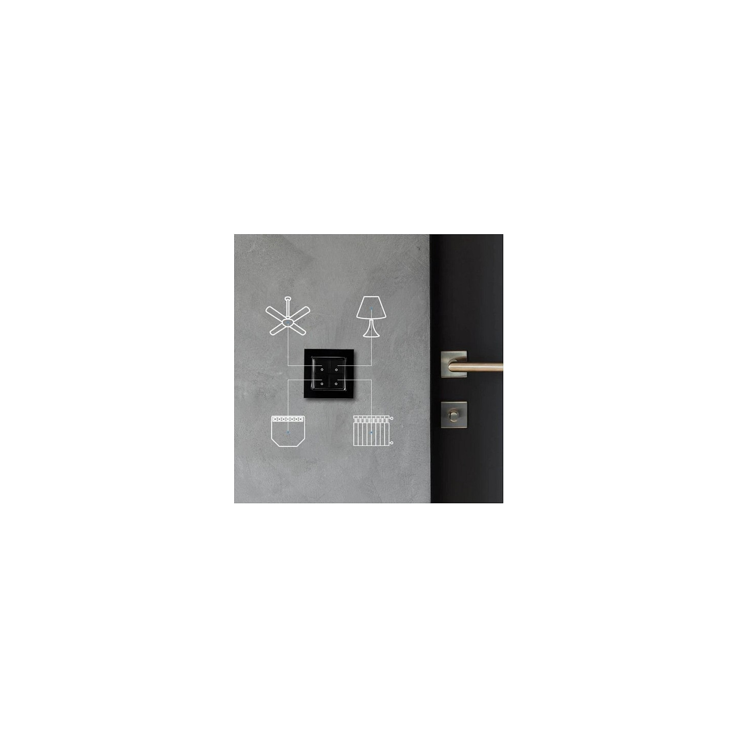 Shelly Accessories 'Wall Switch 4' Wandtaster 4-fach Schwarz — Buy in Cyprus with Fast Delivery