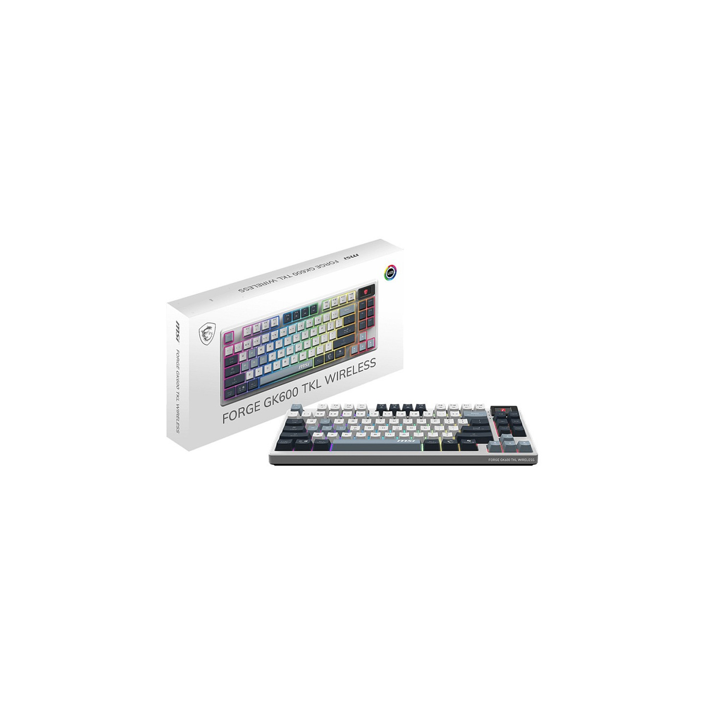 MSI FORGE GK600 TKL W SKY Gaming Keyboard Wireless — Buy in Cyprus with Fast Delivery