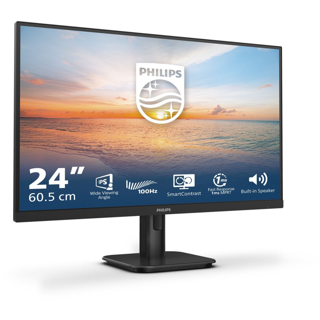 Philips 24E1N1200A - 23.8in IPS FHD 1920x1080 120Hz Monitor (Black) - VGA & HDMI, 4ms GTG — Buy in Cyprus with Fast Delivery