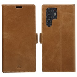 dbramante1928 Copenhagen Slim - Flip-Hlle fr Mobiltelefon - genarbtes Leder - Hellbraun - fr Samsung Galaxy S22 U