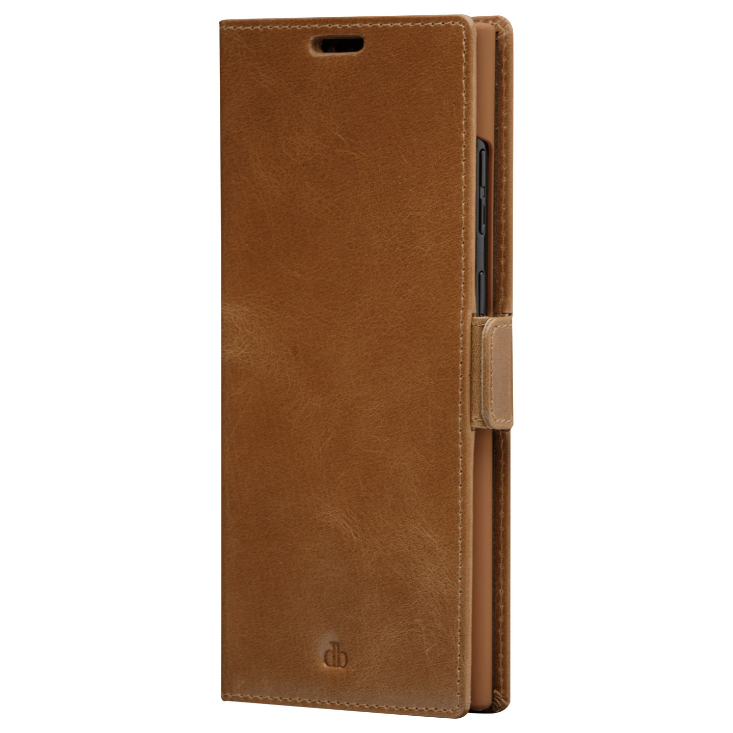 dbramante1928 Copenhagen Slim - Flip-Hlle fr Mobiltelefon - genarbtes Leder - Hellbraun - fr Samsung Galaxy S22 U