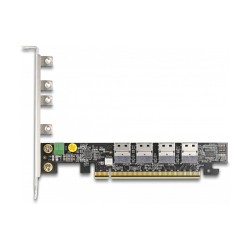 PCI Express x16 Karte zu 4 x intern SFF-8654 4i NVMe - Bifurcation — Buy in Cyprus with Fast Delivery