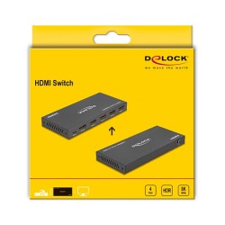 DeLock 8K 60Hz HDMI Switch 4 Input to 1 Output — Buy in Cyprus with Fast Delivery