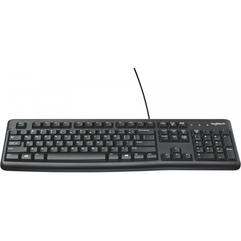 Buy Logitech K120 - Wired USB Full-Size Keyboard - Black, US QWERTY, Spill-Resis... in Cyprus, Nicosia, Limassol, Larnaka, Pafos