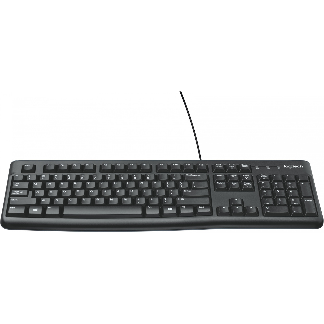Logitech K120 - Wired USB Full-Size Keyboard - Black, US QWERTY, Spill-Resistant — Buy in Cyprus with Fast Delivery