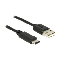 USB 2.0 A - C (Stecker-Stecker) 0.5 m schwarz Delock — Buy in Cyprus with Fast Delivery