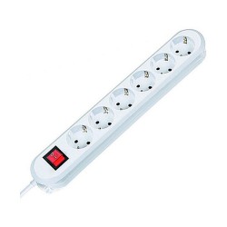 BACHMANN SMART Steckdosenleiste 6x Schutzkontakt Schalter weiss 1.5m — Buy in Cyprus with Fast Delivery