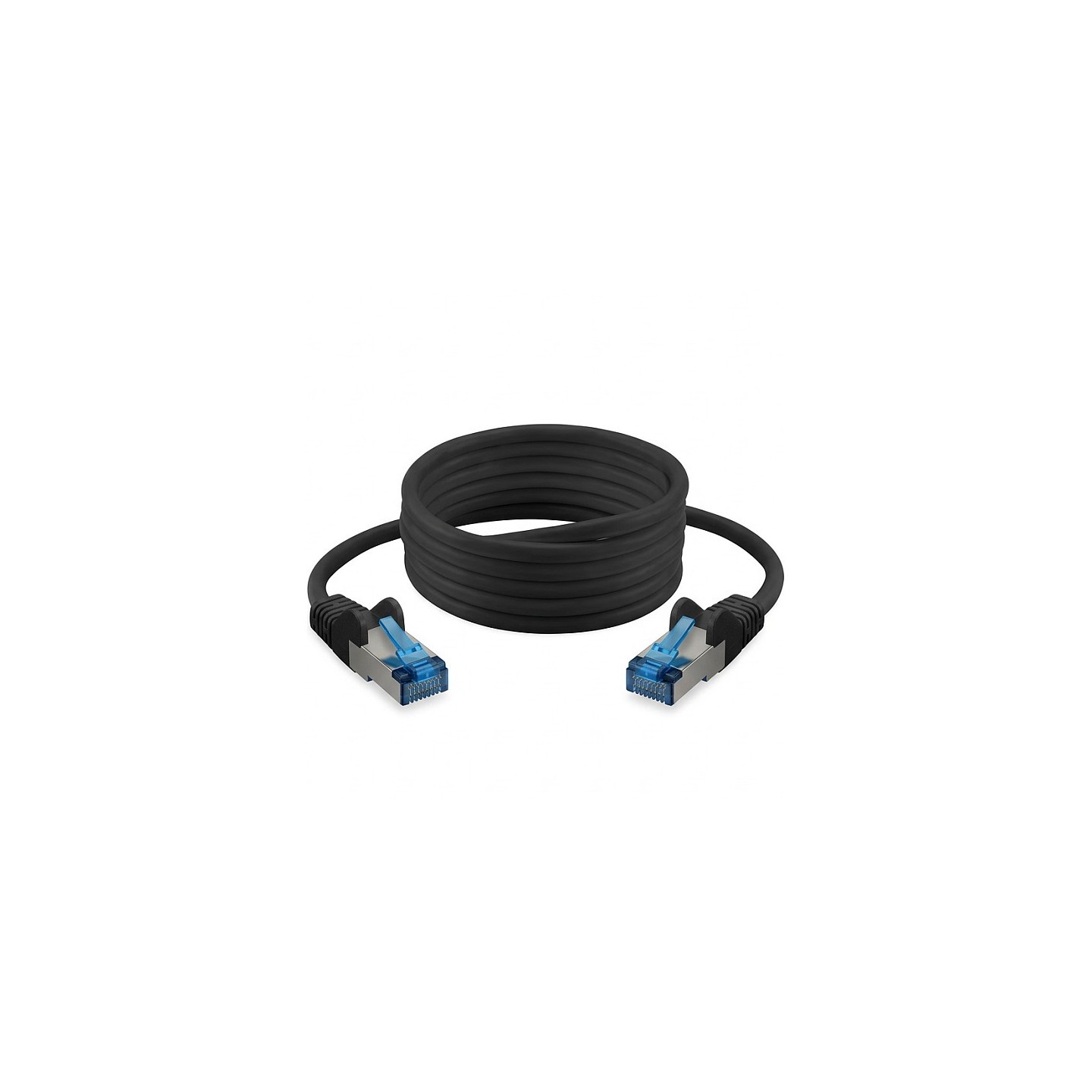 Patchkabel CAT6a RJ45 S FTP PiMF 1m Schwarz — Buy in Cyprus with Fast Delivery
