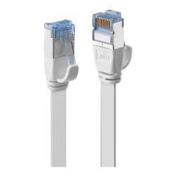 LINDY Patchkabel Cat6A U FTP Flachband weiß 10m — Buy in Cyprus with Fast Delivery