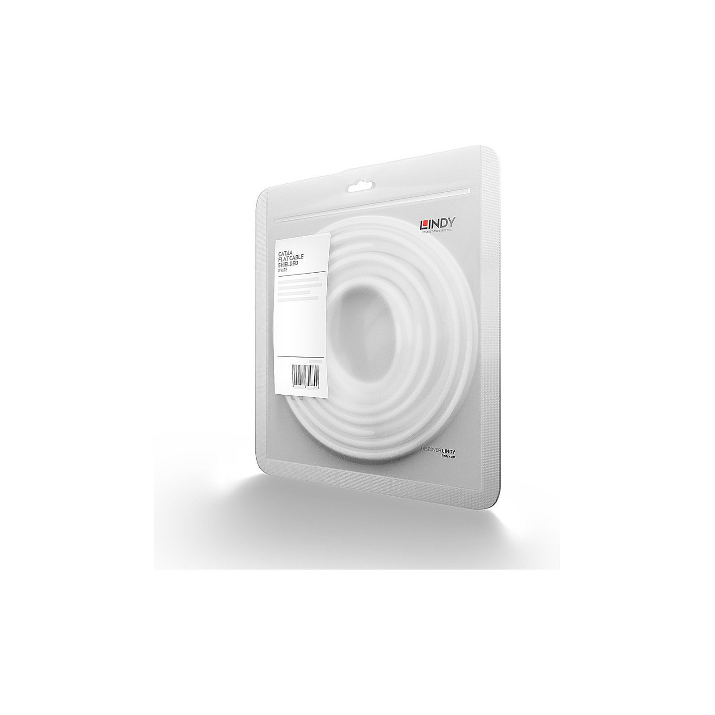 LINDY Patchkabel Cat6A U FTP Flachband weiß 10m — Buy in Cyprus with Fast Delivery
