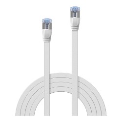 LINDY Patchkabel Cat6A U FTP Flachband weiß 10m — Buy in Cyprus with Fast Delivery