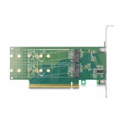 PCI Express 4.0 x16 Karte zu 4 x intern NVMe M.2 Key M 110 mm - Bifurcation - Low Profile Formfaktor