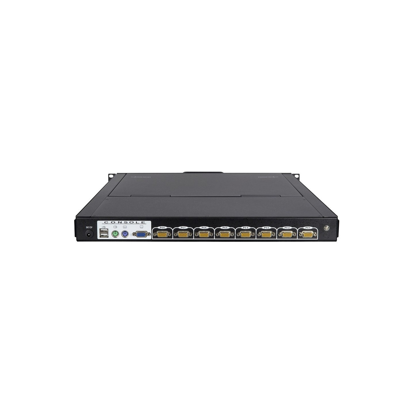 KVM LCD Switch 8-Port 17' (USB - PS 2 VGA) German Inter-Tech — Buy in Cyprus with Fast Delivery