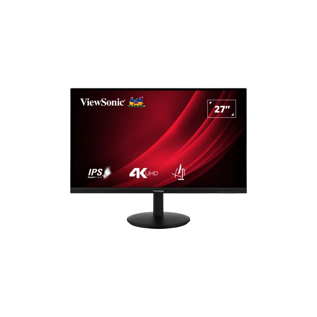 ViewSonic VG2708-4K - 27-inch 4K UHD IPS Monitor, HDR10+, 4ms, 60Hz, DP + 2x HDMI, Black — Buy in Cyprus with Fast Delivery