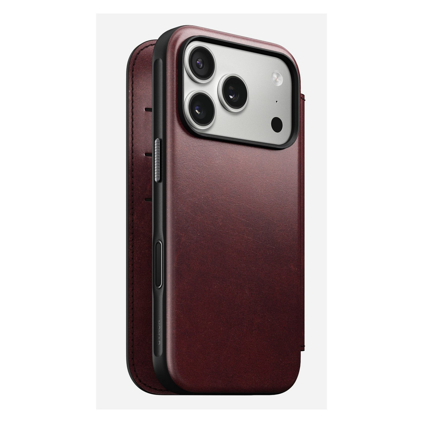 Nomad Modern Leather Folio iPhone 17 Pro Burgundy Horween — Buy in Cyprus with Fast Delivery