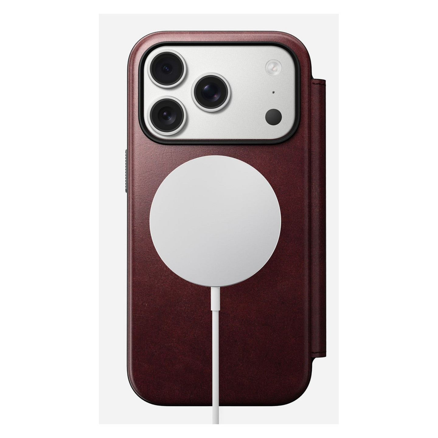 Nomad Modern Leather Folio iPhone 17 Pro Burgundy Horween — Buy in Cyprus with Fast Delivery