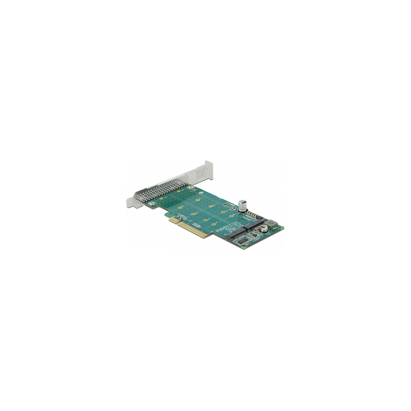 PCI Express x8 Karte zu 2 x intern NVMe M.2 Key M - Bifurcation - Low Profile Formfaktor — Buy in Cyprus with Fast Delivery